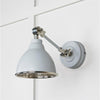 Hammered Nickel Brindley Wall Light-From The Anvil-Nickel-nirohome