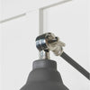 Hammered Nickel Brindley Wall Light-From The Anvil-Nickel-nirohome
