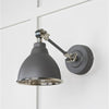 Hammered Nickel Brindley Wall Light-From The Anvil-Nickel-nirohome