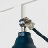 Hammered Nickel Brindley Wall Light-From The Anvil-Nickel-nirohome