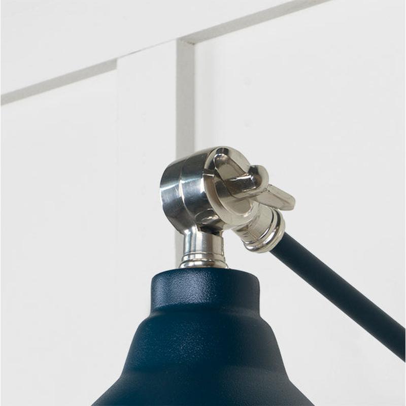 Hammered Nickel Brindley Wall Light-From The Anvil-Nickel-nirohome