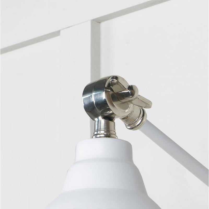 Hammered Nickel Brindley Wall Light-From The Anvil-Nickel-nirohome