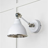 Hammered Nickel Brindley Wall Light-From The Anvil-Nickel-nirohome