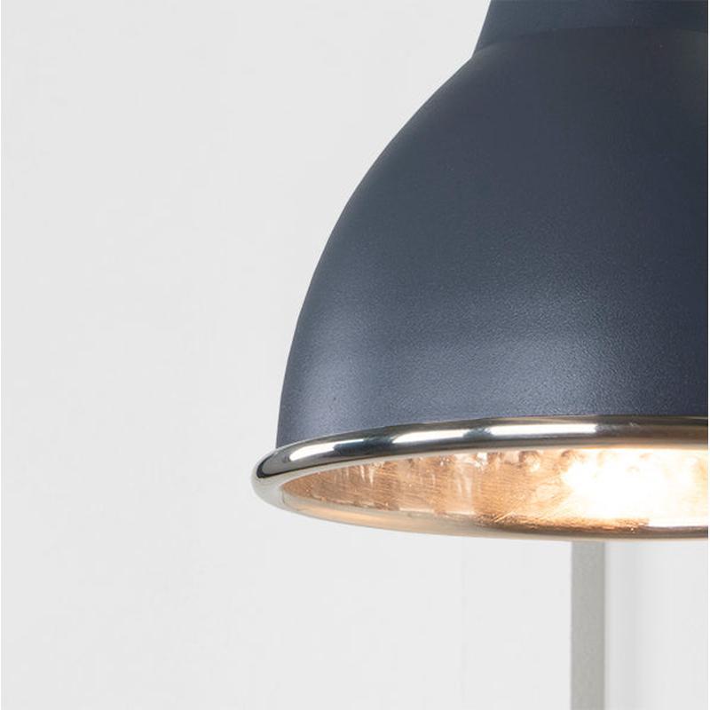 Hammered Nickel Brindley Wall Light-From The Anvil-Nickel-nirohome