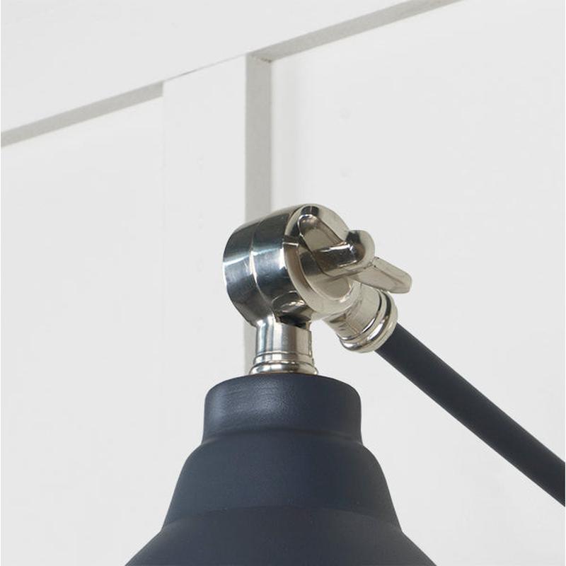 Hammered Nickel Brindley Wall Light-From The Anvil-Nickel-nirohome