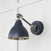 Hammered Nickel Brindley Wall Light-From The Anvil-Nickel-nirohome