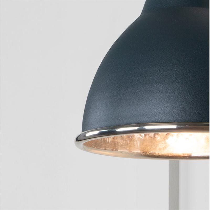 Hammered Nickel Brindley Wall Light-From The Anvil-Nickel-nirohome