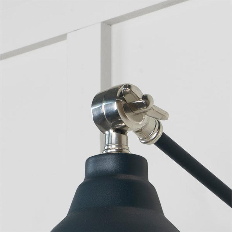 Hammered Nickel Brindley Wall Light-From The Anvil-Nickel-nirohome