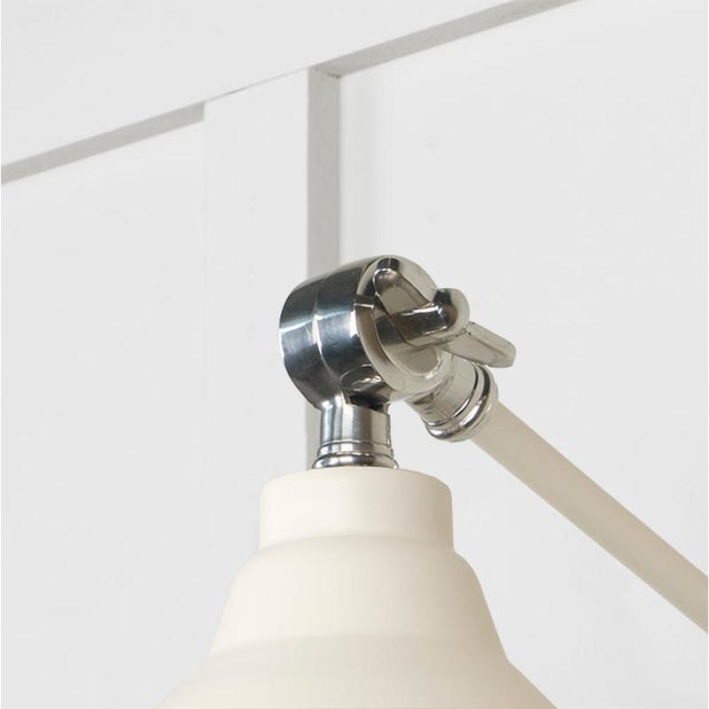 Hammered Nickel Brindley Wall Light-From The Anvil-Nickel-nirohome