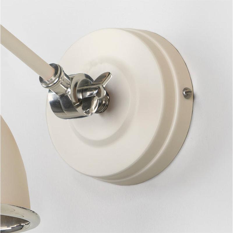 Hammered Nickel Brindley Wall Light-From The Anvil-Nickel-nirohome