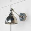 Hammered Nickel Brindley Wall Light-From The Anvil-Nickel-nirohome