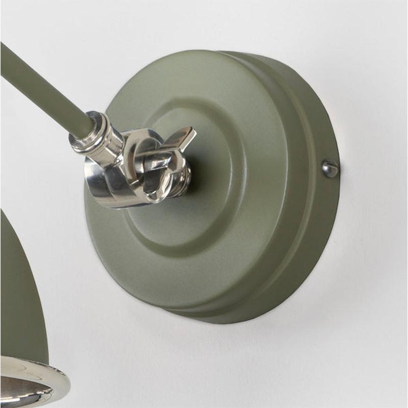 Hammered Nickel Brindley Wall Light-From The Anvil-Nickel-nirohome