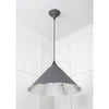 Hammered Nickel Hockley Pendant-From The Anvil-Nickel-nirohome