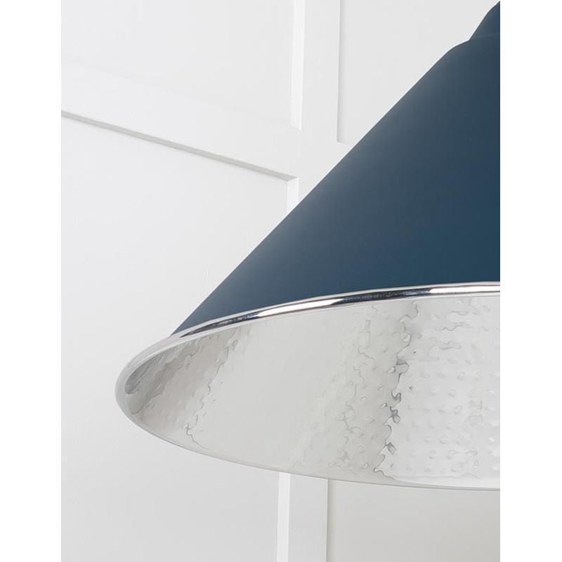 Hammered Nickel Hockley Pendant-From The Anvil-Nickel-nirohome