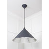 Hammered Nickel Hockley Pendant-From The Anvil-Nickel-nirohome