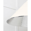 Hammered Nickel Hockley Pendant-From The Anvil-Nickel-nirohome