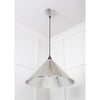 Hammered Nickel Hockley Pendant-From The Anvil-Nickel-nirohome