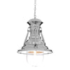 Hardin Large Industrial Chrome Pendant Light-Niro Home-nirohome