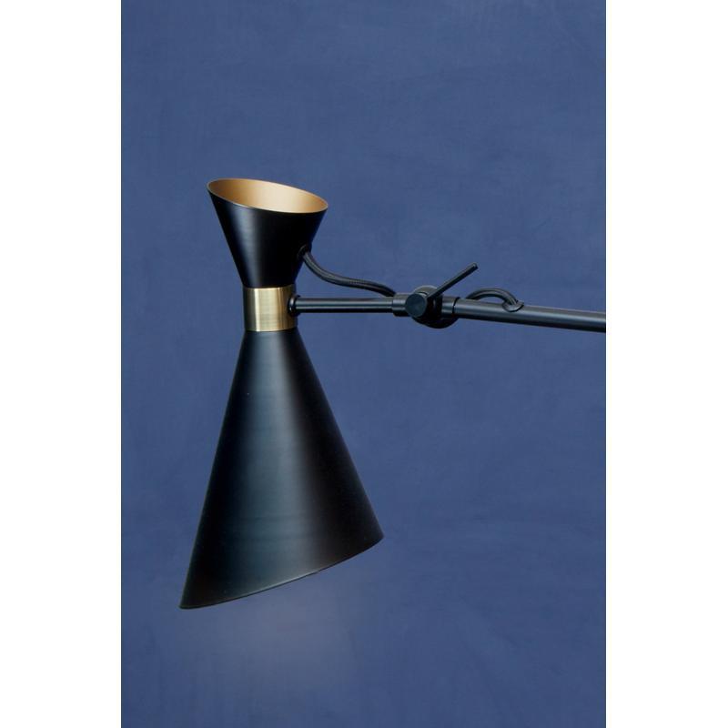 Harlan 3 Shade Black and Gold Bent Arm Pendant-Wrenford & Co.-nirohome