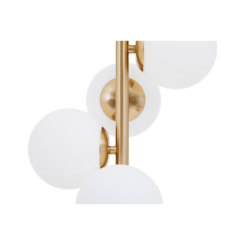 Harper Twisting Five Bulb Table Lamp With White Marble Base-Niro Home-nirohome