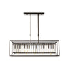 Hayes 5 Bulb Industrial Glass Tile Chandelier-Wrenford & Co.-nirohome