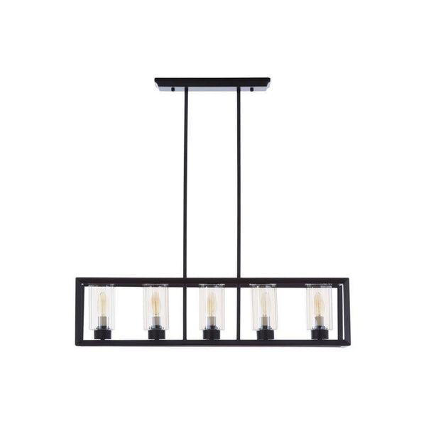 Hayes 5 Bulb Matte Black Ceiling Light