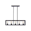 Hayes 5 Bulb Matte Black Ceiling Light-Wrenford & Co.-nirohome