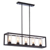 Hayes 5 Bulb Matte Black Ceiling Light-Wrenford & Co.-nirohome