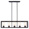 Hayes 5 Bulb Matte Black Ceiling Light-Wrenford & Co.-nirohome