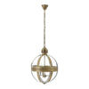 Hensley Brass Orb Chandelier-Wrenford & Co.-nirohome