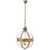 Hensley Brass Orb Chandelier-Wrenford & Co.-nirohome