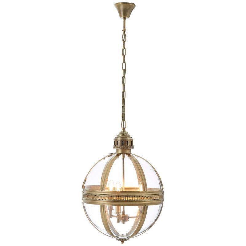 Hensley Brass Orb Chandelier-Wrenford & Co.-nirohome