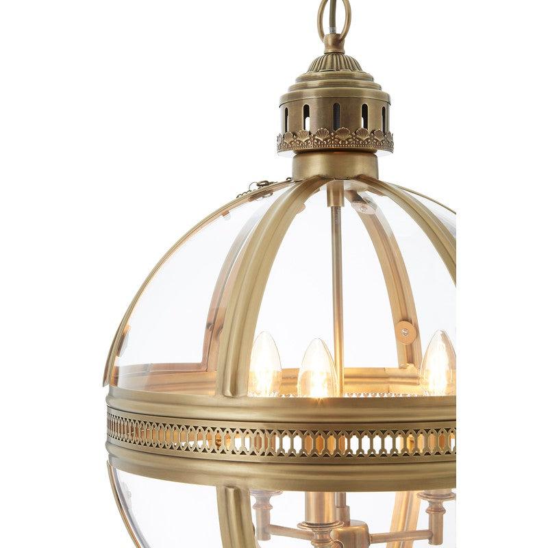 Hensley Brass Orb Chandelier-Wrenford & Co.-nirohome
