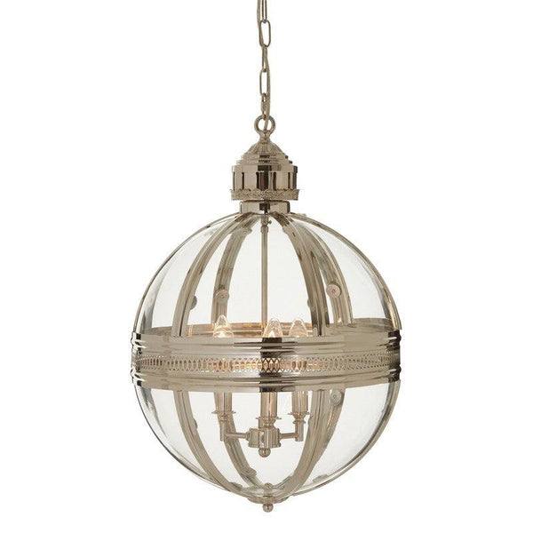 Hensley Small Nickel Orb Chandelier