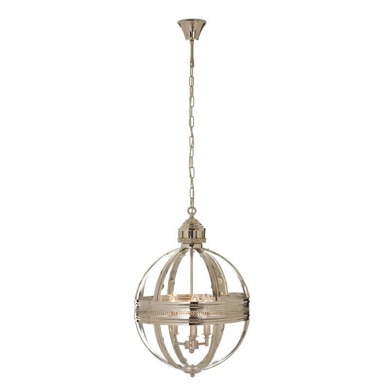 Hensley Small Nickel Orb Chandelier-Wrenford & Co.-nirohome