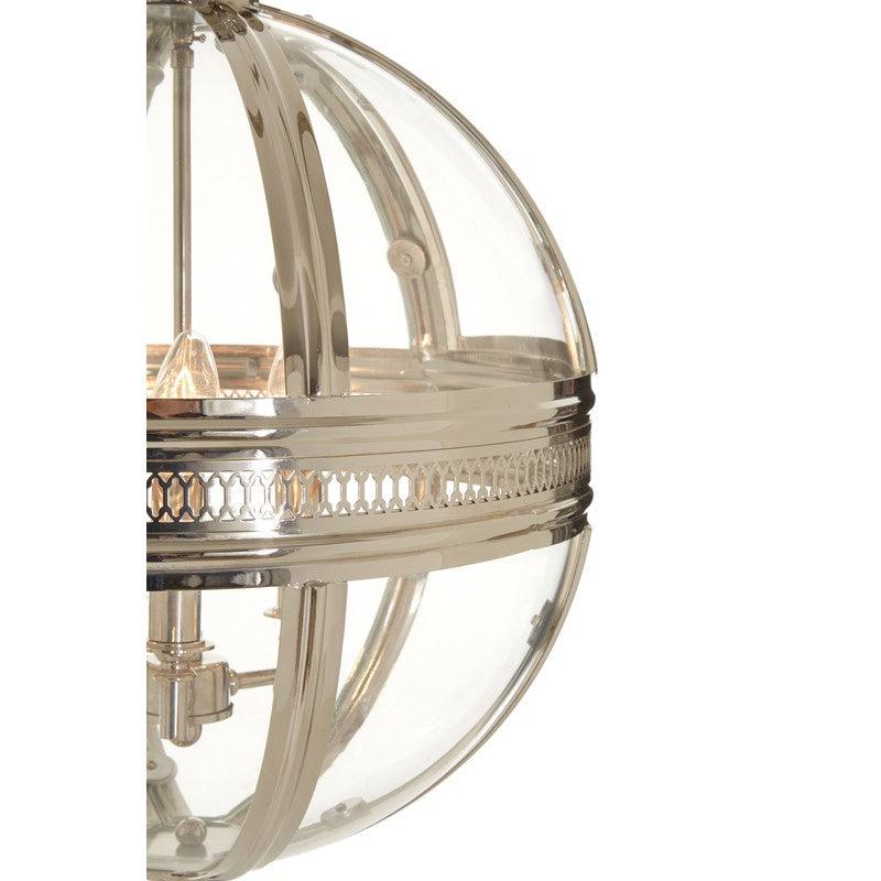 Hensley Small Nickel Orb Chandelier-Wrenford & Co.-nirohome