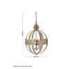 Hensley Small Nickel Orb Chandelier-Wrenford & Co.-nirohome