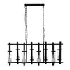 Holmes Iron Matte Black Chandelier-Niro Home-nirohome