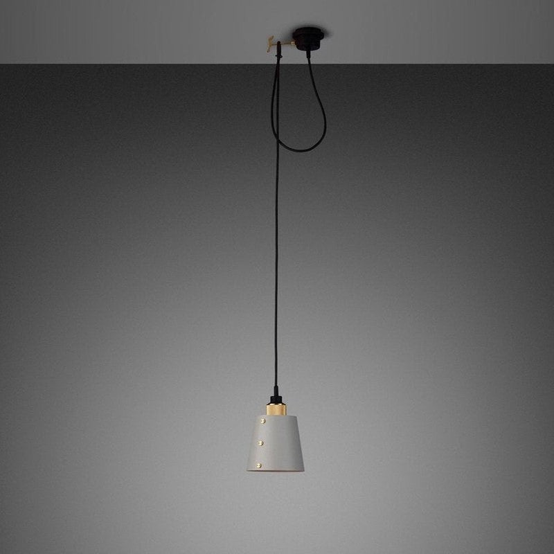 Hooked 1.0 Pendant With Small Stone Shade-Buster + Punch-Brass-2.0m-nirohome