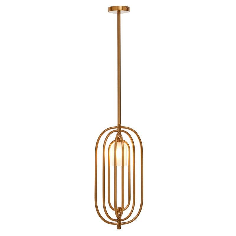 Howell Brass Oval Adjustable Pendant Light-Niro Home-nirohome