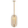 Howell Brass Oval Adjustable Pendant Light-Wrenford & Co.-nirohome