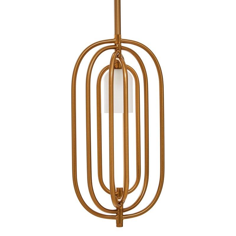 Howell Brass Oval Adjustable Pendant Light-Wrenford & Co.-nirohome