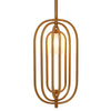 Howell Brass Oval Adjustable Pendant Light-Wrenford & Co.-nirohome