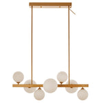 Hurst 7 Bulb Twisting Chandelier-Niro Home-Bronze-nirohome