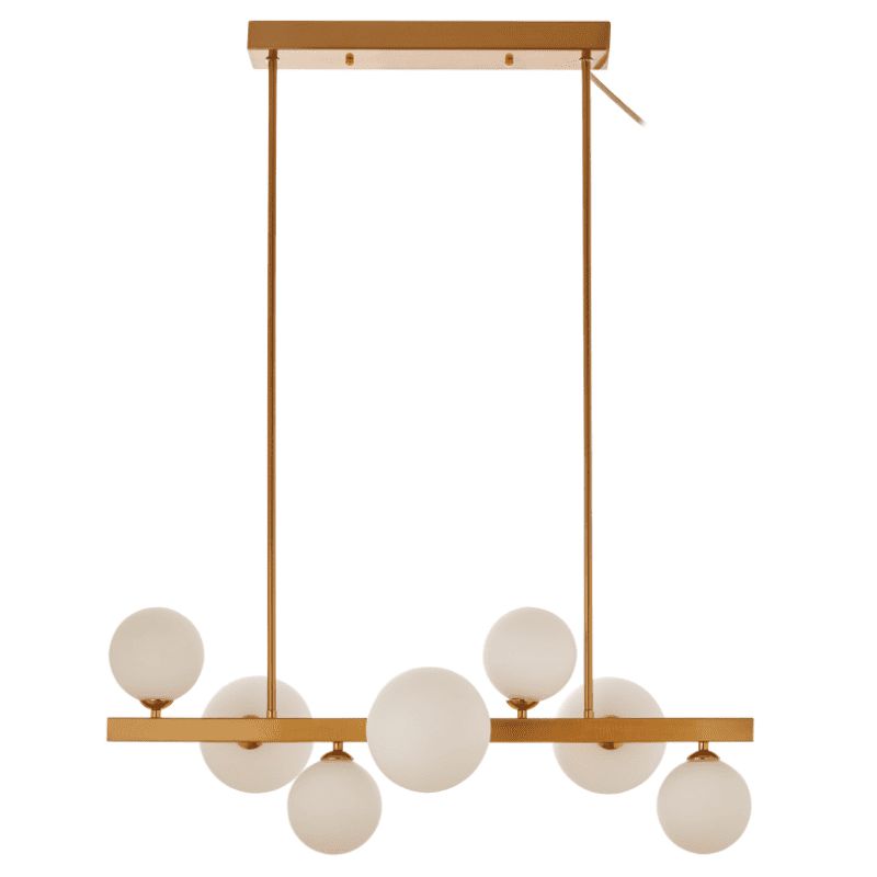 Hurst 7 Bulb Twisting Chandelier-Niro Home-Bronze-nirohome