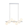 Hurst 7 Bulb Twisting Chandelier-Wrenford & Co.-Chrome-nirohome