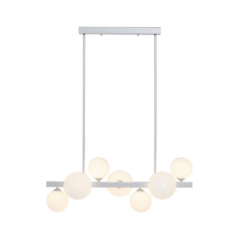 Hurst 7 Bulb Twisting Chandelier-Wrenford & Co.-Chrome-nirohome