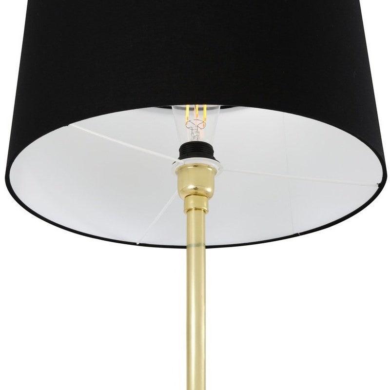 Inch Modern Floor Lamp With Fabric Shade-Mullan Lighting-Black-nirohome