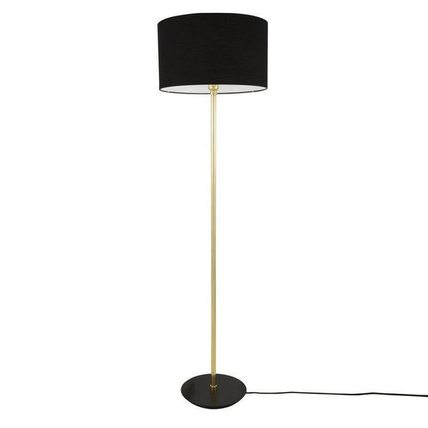 Inch Modern Floor Lamp With Fabric Shade