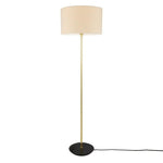 Inch Modern Floor Lamp With Fabric Shade-Mullan Lighting-Cream-nirohome